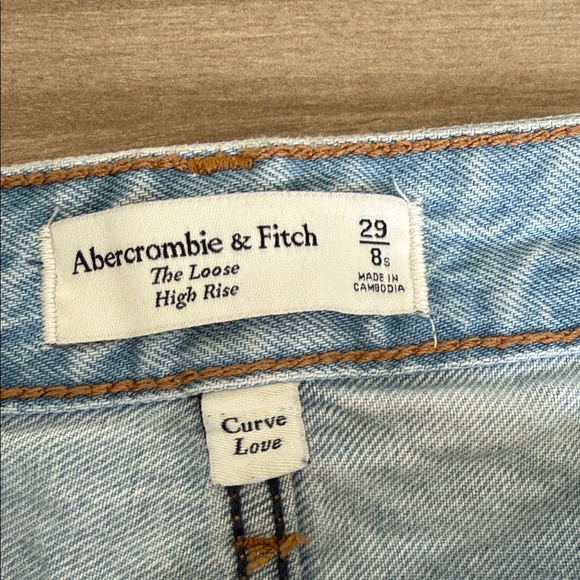 Abercrombie & Fitch Light Blue Wide Leg Jeans - Picture 2 of 7